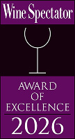 wine spectator award of excellence 2026